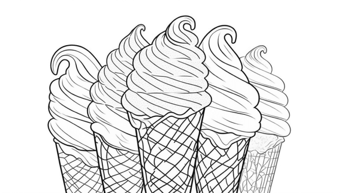 Pages de coloriage d'aliments