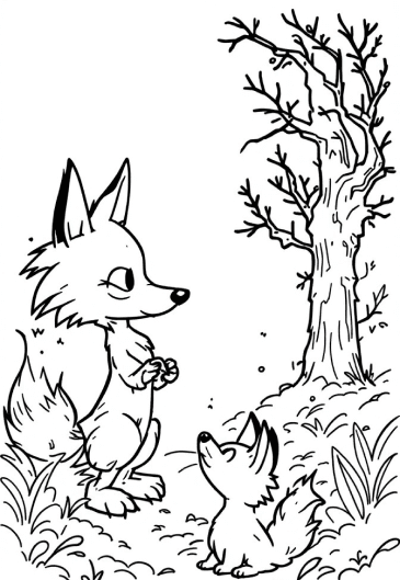 Cute Fox's Forest Adventure